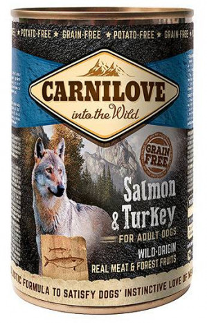 CARNILOVE Into the Wild Salmon&Turkey - Nassfutter für Hunde - 400 g