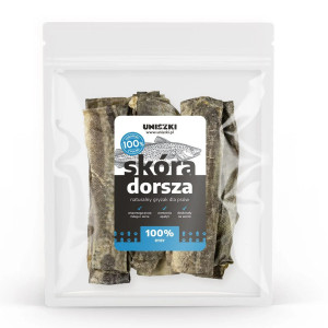 UNISZKI Dorschhaut - Leckerli für Hunde - 100g