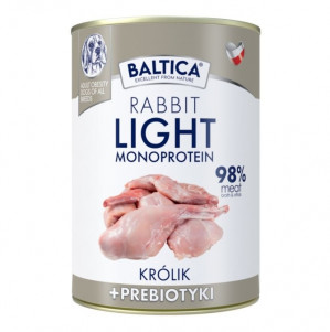 BALTICA Nutraceutic Monoprotein Light Rabbit with prebiotics - Nassfutter für Hunde - 400g