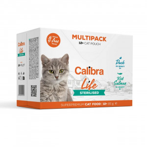 CALIBRA Cat Life Sterilised - nassfutter für Katzen - 12x85g