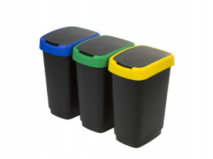 ROTHO Twist - mülleimer - 3 x 25l