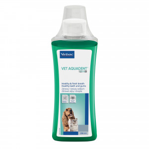 VIRBAC Vet Aquadent FR3SH - zahnmedizinische lösung zur mundhygiene für hunde und katzen – 250ml