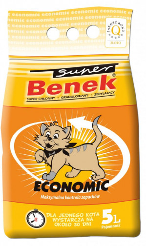 CERTECH Super Benek Economic - klumpendes Katzenstreu 5l