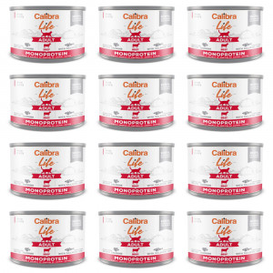 CALIBRA Cat Life Adult Beef - Nassfutter für Katzen - 12x200g