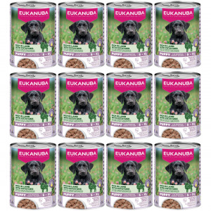 EUKANUBA Life Care Puppy Reich an Lamm und Kartoffeln - Nassfutter für Hunde - 12x400g