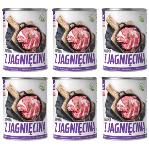 TUF TUF Hundefutter mit Lammfleisch - Nassfutter für Hunde - 6x800g