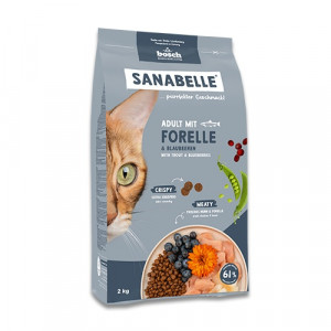 BOSCH Sanabelle Adult Trout & Blueberries - trockenfutter für Katzen - 2kg