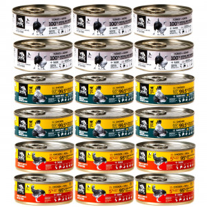 3COTY für Kätzchen MIX aus 3 Geschmacksrichtungen – Nassfutter für Katzen – 18x80g