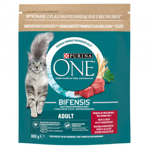 PURINA One Bifensis Adult Beef - Trockenfutter für Katzen - 800 g 