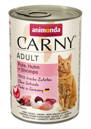 ANIMONDA Carny Adult Turkey, chicken and shrimp - nassfutter für Katzen - 400g