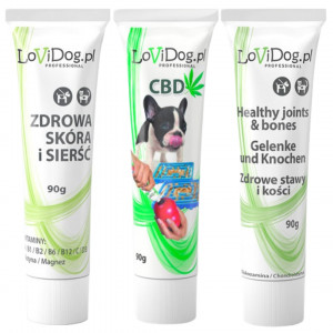 LOVIDOG Funktionspaste MIX – Leckerli für Hunde – 3x90g