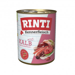 RINTI Kennerfleisch Veal - Nassfutter für Hunde - 800g