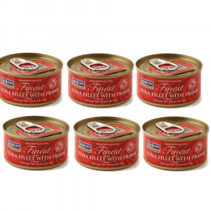 FISH4CATS Tuna fillet with prawn - nassfutter für Katzen - 6x70g