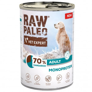 VETEXPERT Raw Paleo Mono Känguru - Nassfutter für Hunde - 400g