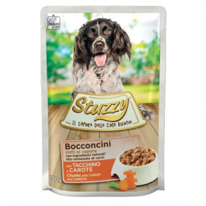 STUZZY Chunks with turkey and carrots - nassfutter für Hunde - 100 g