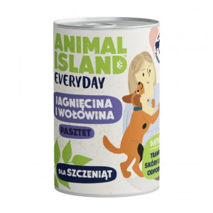 ANIMAL ISLAND Everyday Beef and lamb for puppies - Nassfutter für Hunde - 400g