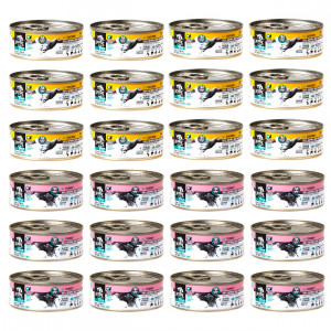 3COTY MIX 2 Geschmacksrichtungen Struvite care – Nassfutter für Katzen – 24x80g