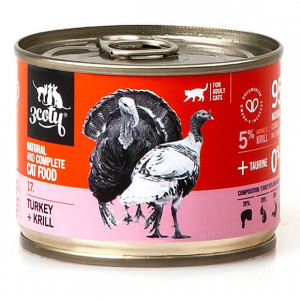 3COTY 17. Turkey and krill - nassfutter für Katzen - 180g