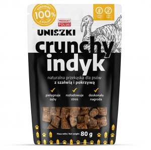 UNISZKI Crunchy Turkey with sage and nettle - leckerli für hunde - 80g