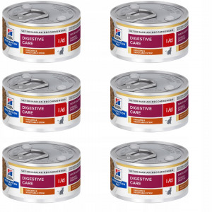 HILL'S Prescription Diet Digestive Care i/d Feline Huhn - Nassfutter für Katzen - 6x82g