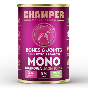 CHAMPER Bones & Joints Lamb - Nassfutter für Hunde - 400g