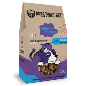 PAKA ZWIERZAKA Samo Mięsko Rabbit - leckerli für hunde - 70g