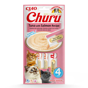 INABA Churu Thunfisch mit Lachs - Katze behandeln - 4x14 g