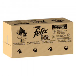PURINA Felix Fantastic Mix in jelly - nassfutter für Katzen - 120x85g