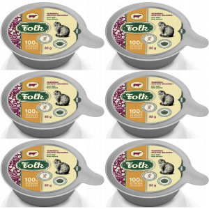 FOLK Ermländisches saftiges Rindfleisch – Nassfutter für Katzen – 6x85g