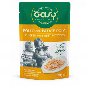 OASY More Love Chicken with sweet potatoes - nassfutter für Katzen - 70g
