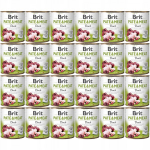 BRIT Paté & Meat Ente - Nassfutter für Hunde - 24x800g