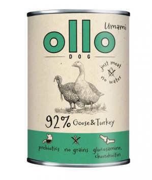 OLLO Umami Goose and turkey - Nassfutter für Hunde - 400g