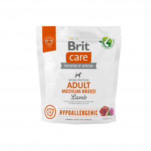 BRIT Care Hypoallergenic Adult Medium Breed Lamb - Trockenfutter für Hunde - 1 kg