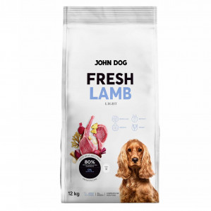 JOHN DOG Fresh Lamb - trockenfutter für Hunde - 12kg