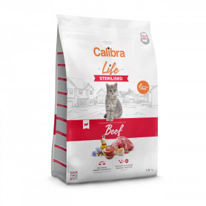 CALIBRA Cat Life Sterilised Beef - trockenfutter für Katzen - 1,5kg