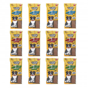 TUF TUF Hundegelee – Streifen MIX 3 Geschmacksrichtungen – Leckerli für Hunde – 12x75g