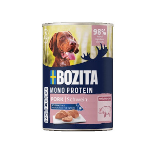 BOZITA Monoprotein Pate Pork - Nassfutter für Hunde - 400g