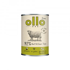 OLLO Pure Beef and Green tripe - Nassfutter für Hunde - 400g
