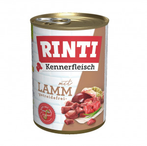 RINTI Kennerfleisch Lamb - Nassfutter für Hunde - 400g