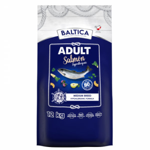 BALTICA Excellent Hypoallergenic Adult Medium breeds Salmon - trockenfutter für Hunde - 12kg
