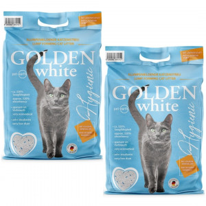 GOLDEN White Hygienic – Bentonit-Katzenstreu – 2x7kg