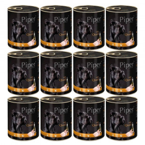 DOLINA NOTECI Piper Animals mit Wachteln - Nassfutter für Hunde - 12x800g