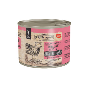 WIEJSKA ZAGRODA Lamb with krill - nassfutter für Katzen - 200g