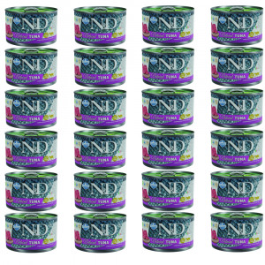 FARMINA N&D Cat Natural Thunfisch - Nassfutter für Katzen - 24x140 g