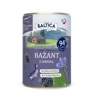 BALTICA Smaki regionów Pheasant with venison - Nassfutter für Hunde - 400g