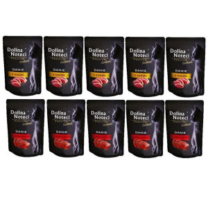 DOLINA NOTECI Premium Sterilised MIX SMAKÓW - mokra karma dla kotów sterylizowanych - 10x85g