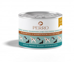 PERRO Beef with parsley root - nassfutter für Hunde - 410g