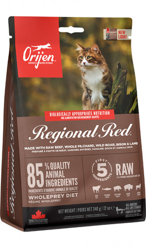 ORIJEN Regional Red Cat - Trockenfutter für Katzen - 340 g 
