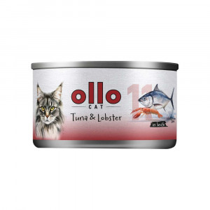 OLLO Cat nr 11 Tuna & Lobster in broth - nassfutter für Katzen - 70g