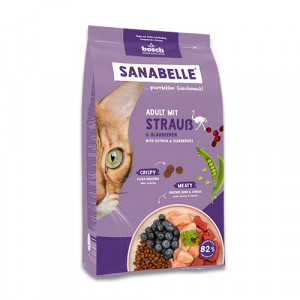 BOSCH Sanabelle Life Adult with ostrich & blueberries - trockenfutter für Katzen - 8kg